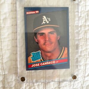 Donruss '86 José Canseco Rookie Baseball Card - Green